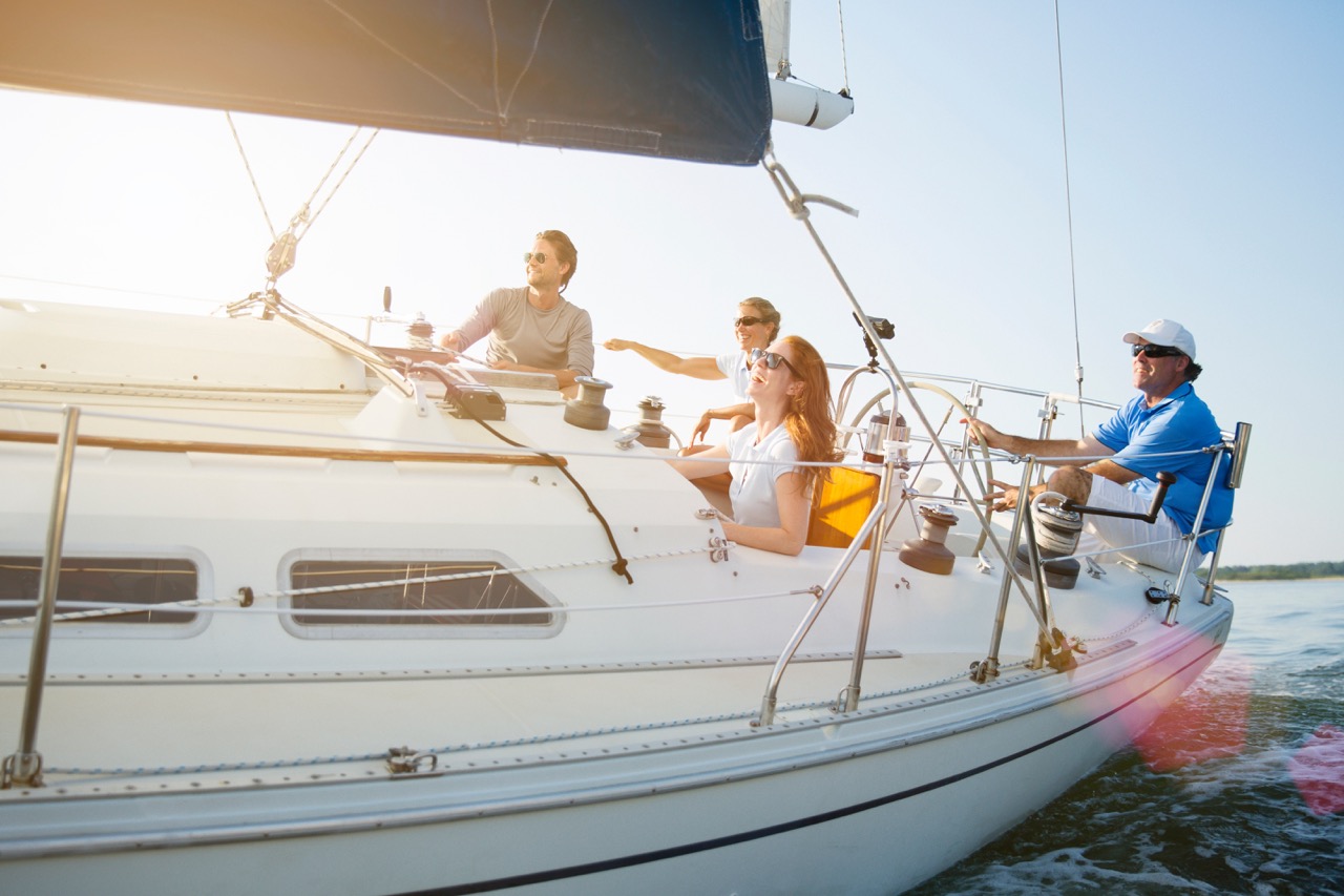 People on sailboat
